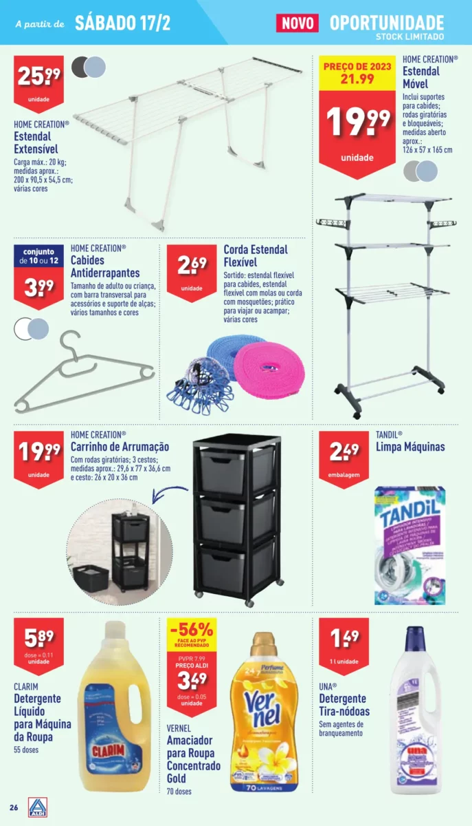 Antevis&atilde;o Folheto ALDI (14 a 20 fevereiro)