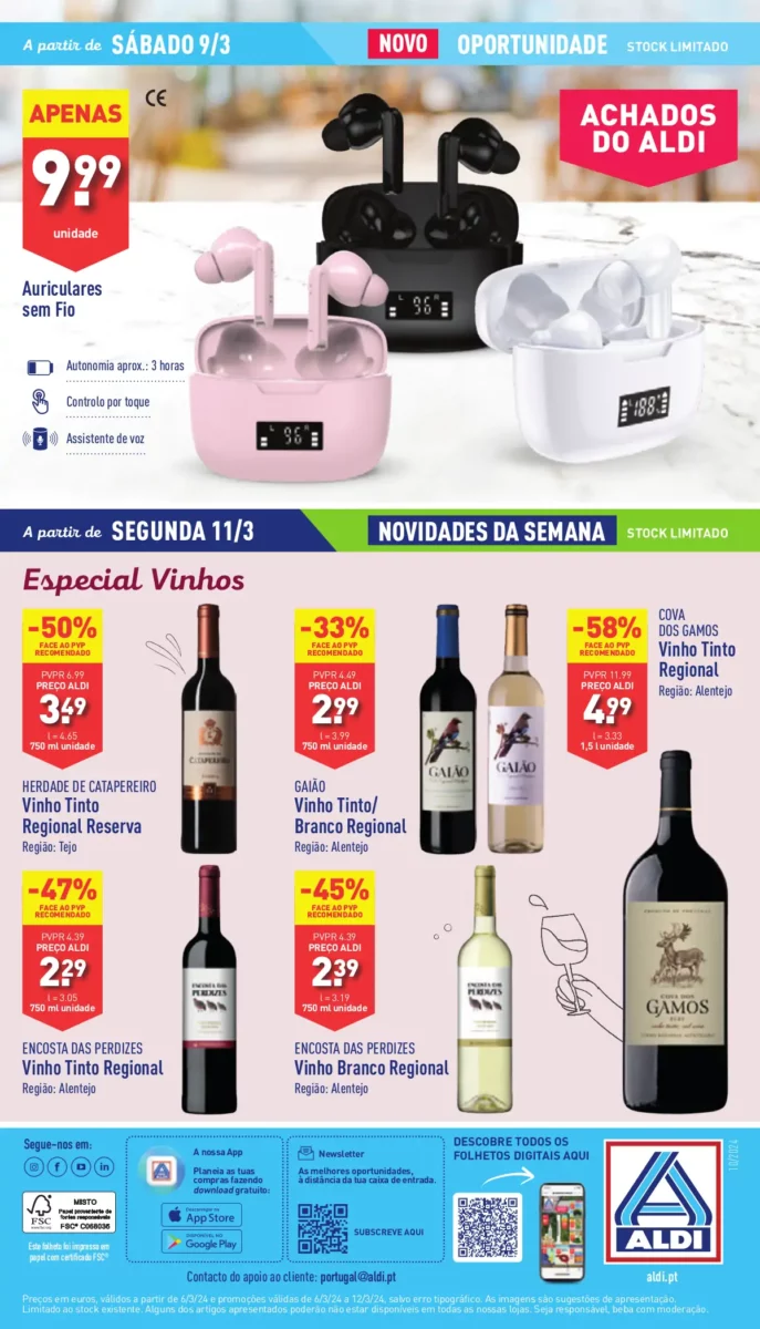Antevis&atilde;o Folheto ALDI (6 a 12 mar&ccedil;o)