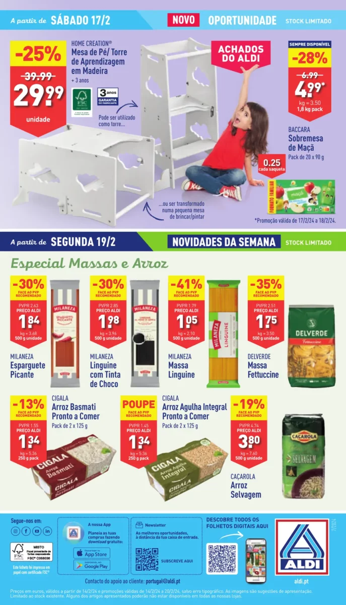 Antevis&atilde;o Folheto ALDI (14 a 20 fevereiro)