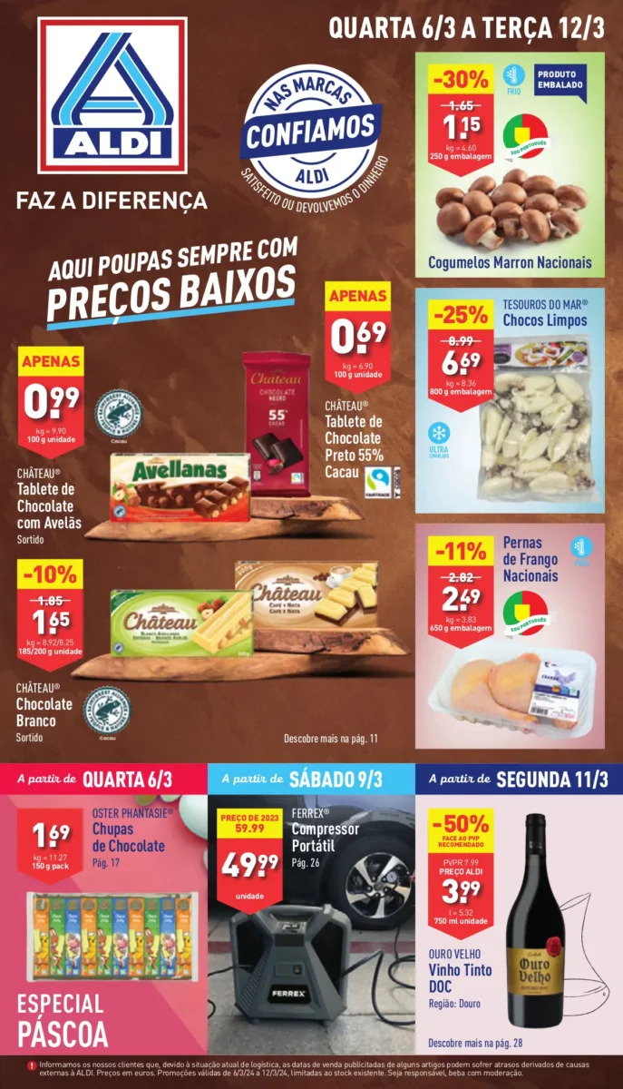 Antevis&atilde;o Folheto ALDI (6 a 12 mar&ccedil;o)