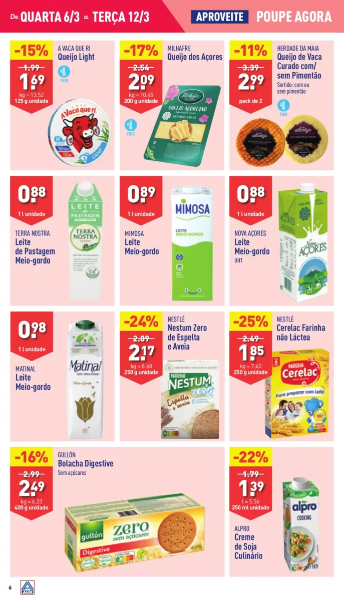 Antevis&atilde;o Folheto ALDI (6 a 12 mar&ccedil;o)