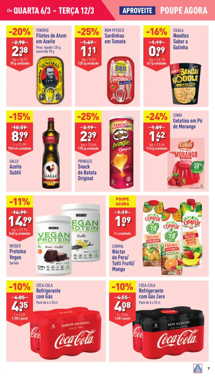 Antevis&atilde;o Folheto ALDI (6 a 12 mar&ccedil;o)