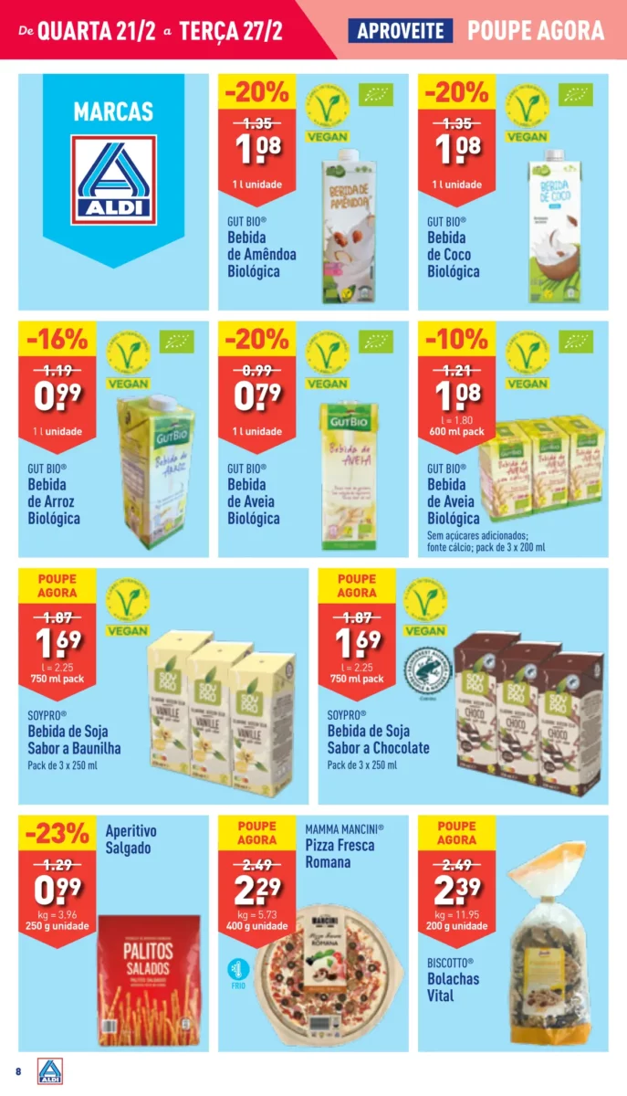 Antevis&atilde;o Folheto ALDI (21 a 28 fevereiro)