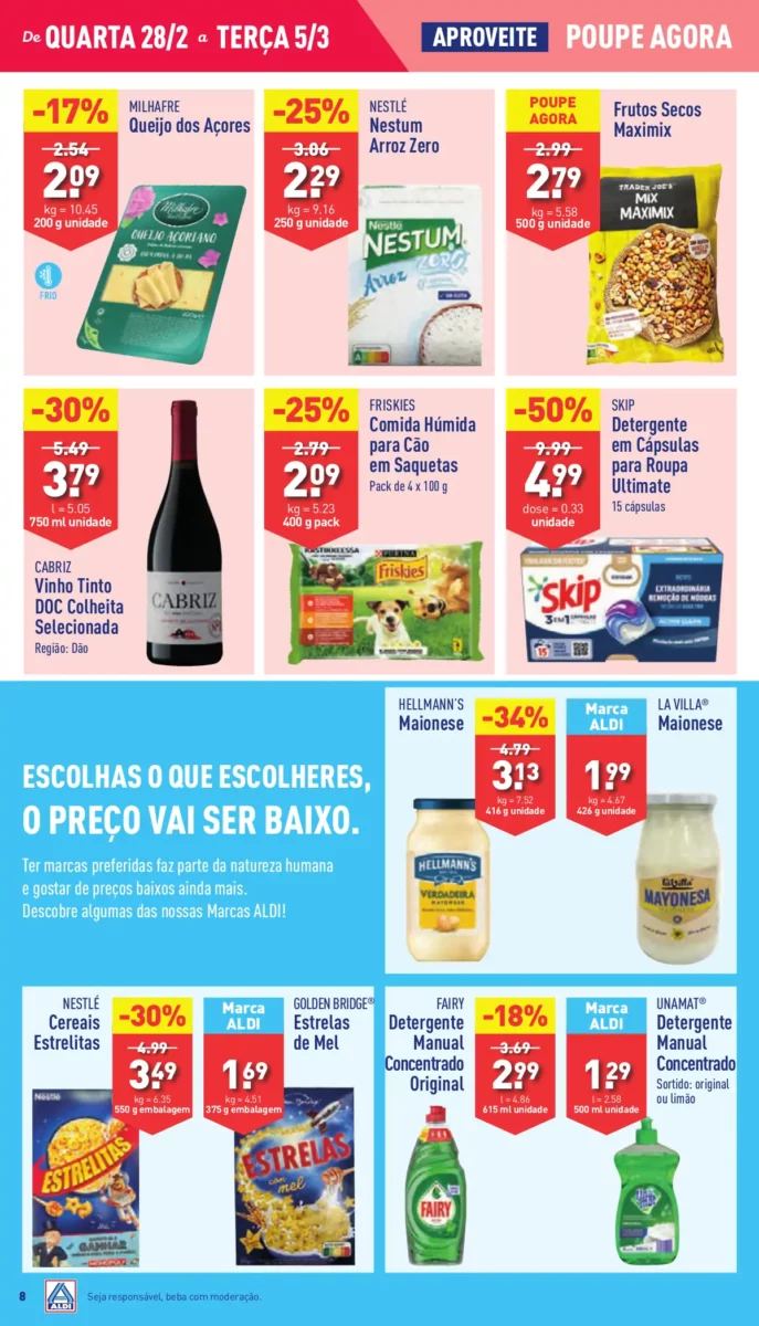 Antevis&atilde;o Folheto ALDI (28 fevereiro a 5 mar&ccedil;o)