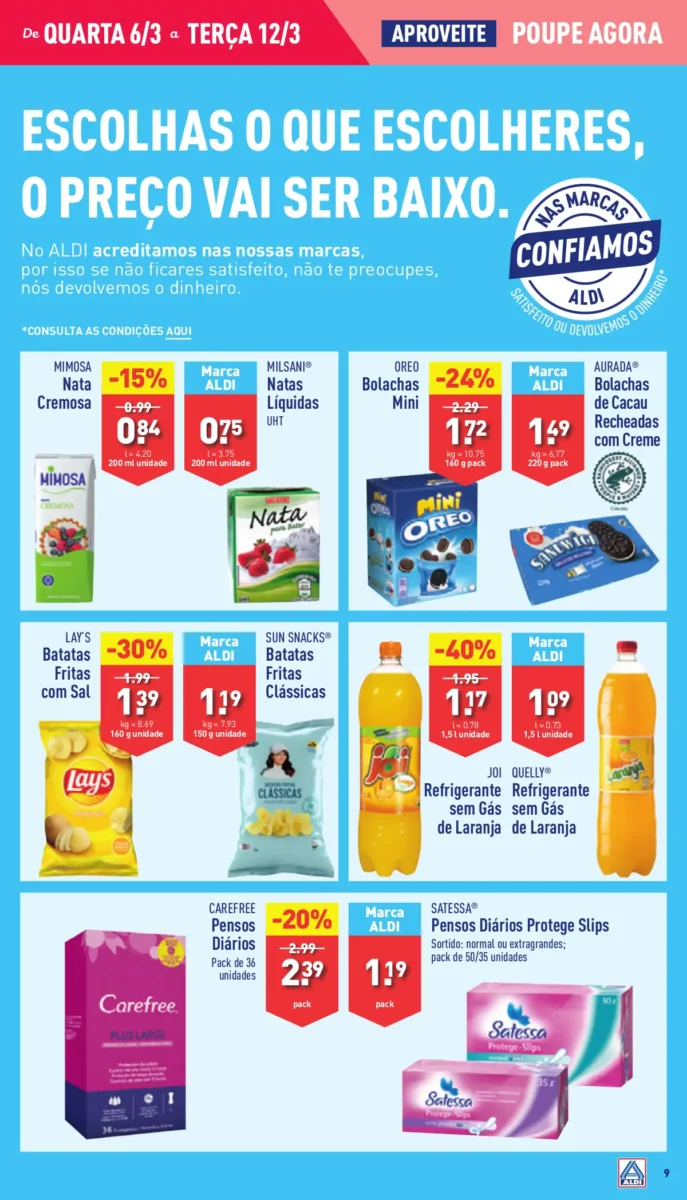 Antevis&atilde;o Folheto ALDI (6 a 12 mar&ccedil;o)