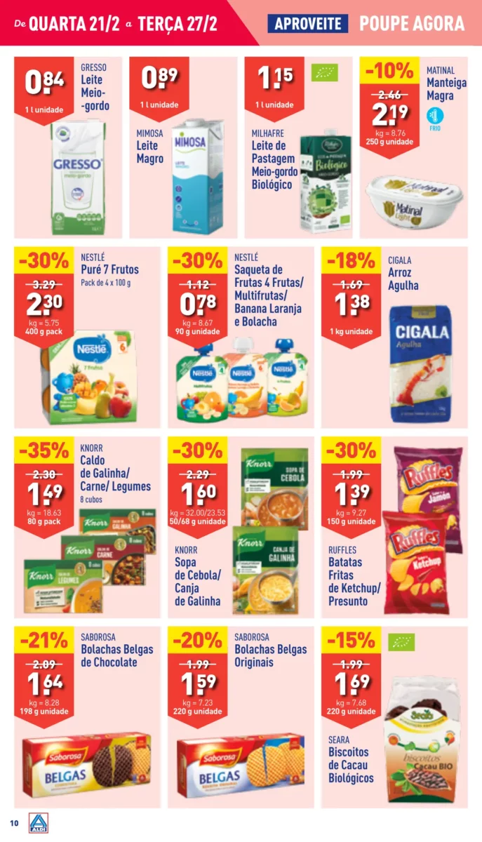 Antevis&atilde;o Folheto ALDI (21 a 28 fevereiro)