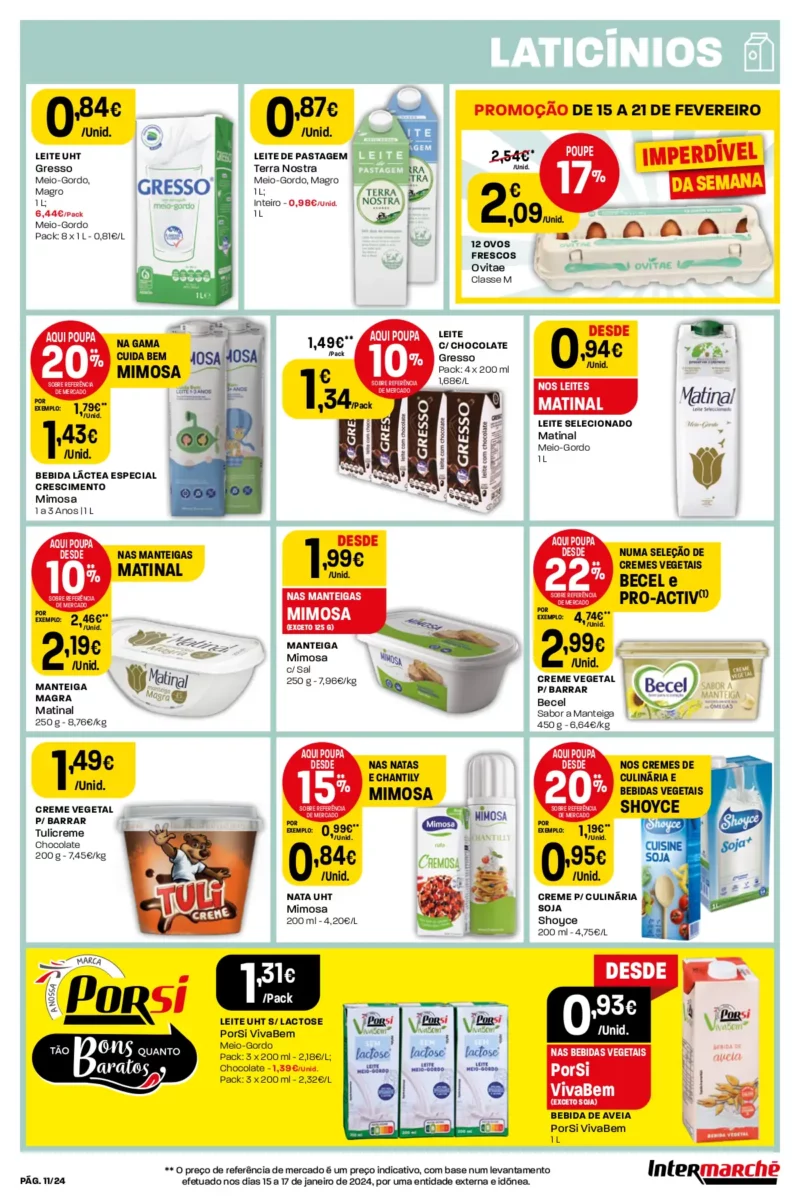 Antevis&atilde;o Folheto Intermarch&eacute; (15 a 21 fevereiro)