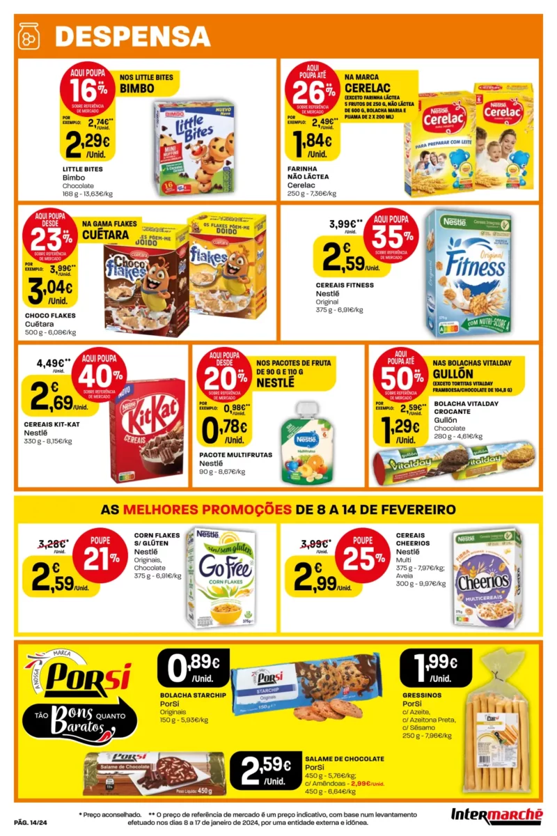 Antevis&atilde;o Folheto Intermarch&eacute; (8 a 14 fevereiro)