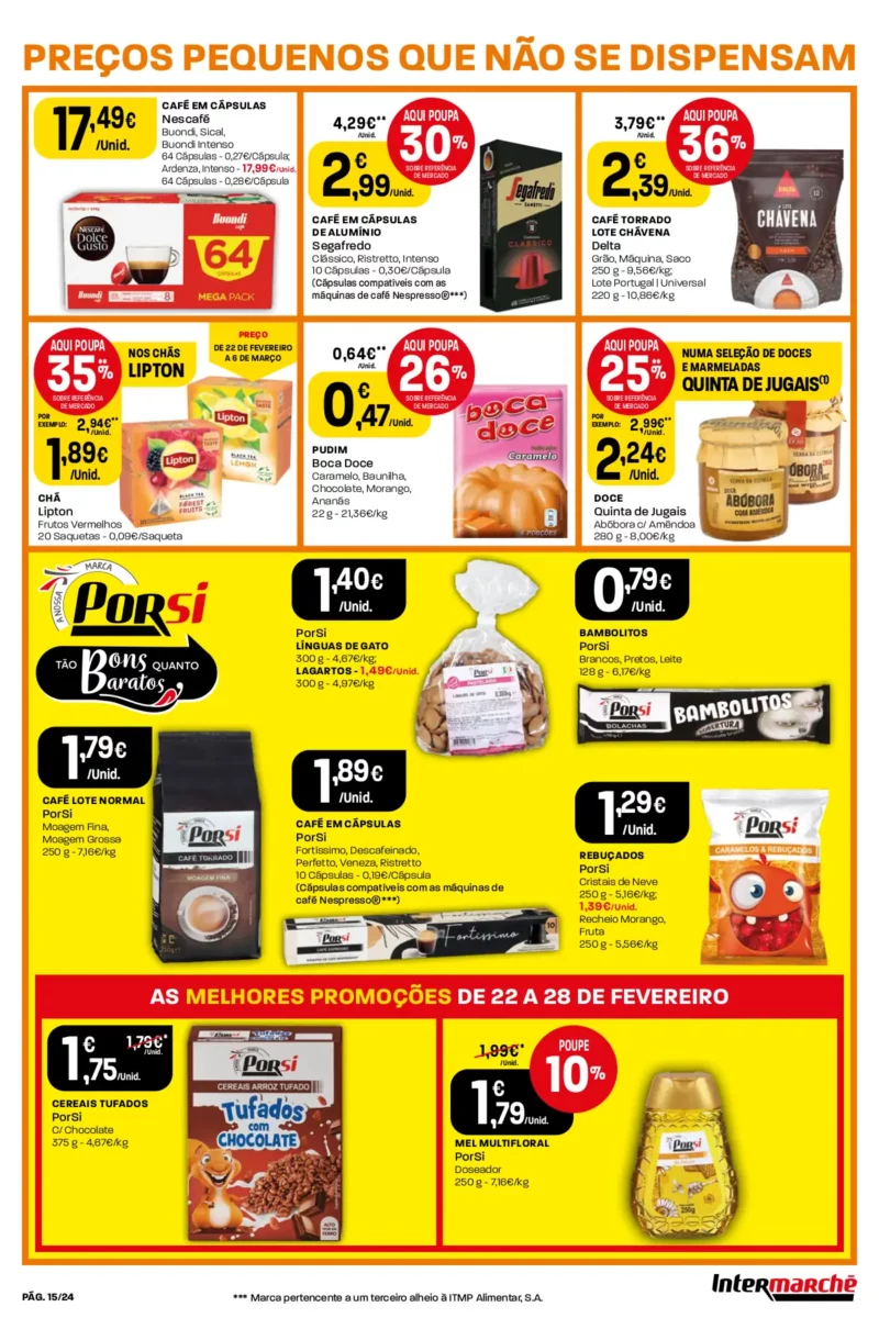 Antevis&atilde;o Folheto Intermarch&eacute; (22 a 28 fevereiro)