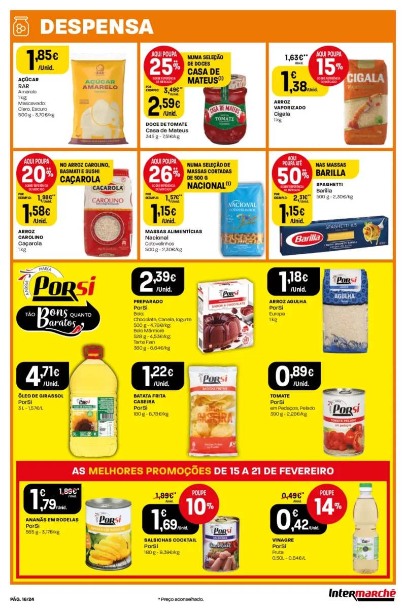 Antevis&atilde;o Folheto Intermarch&eacute; (15 a 21 fevereiro)