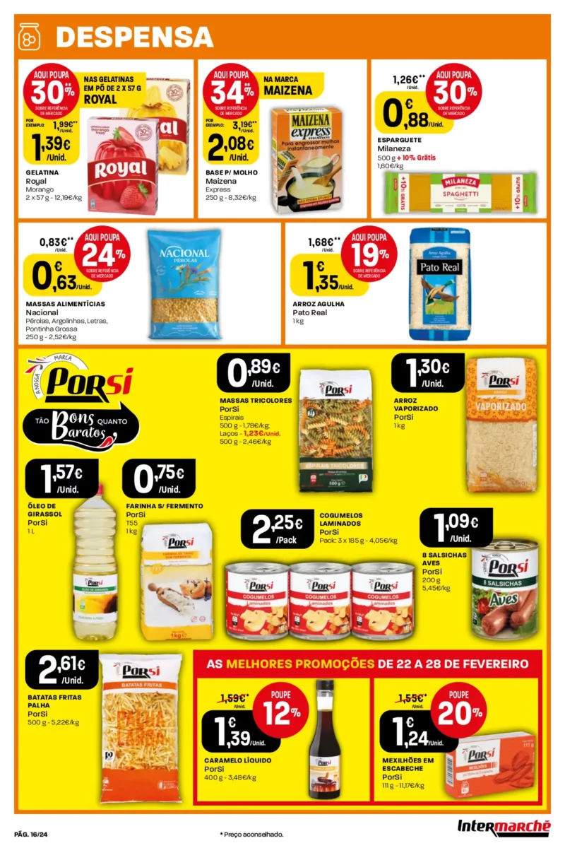 Antevis&atilde;o Folheto Intermarch&eacute; (22 a 28 fevereiro)