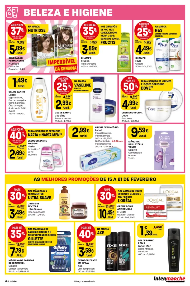 Antevis&atilde;o Folheto Intermarch&eacute; (15 a 21 fevereiro)