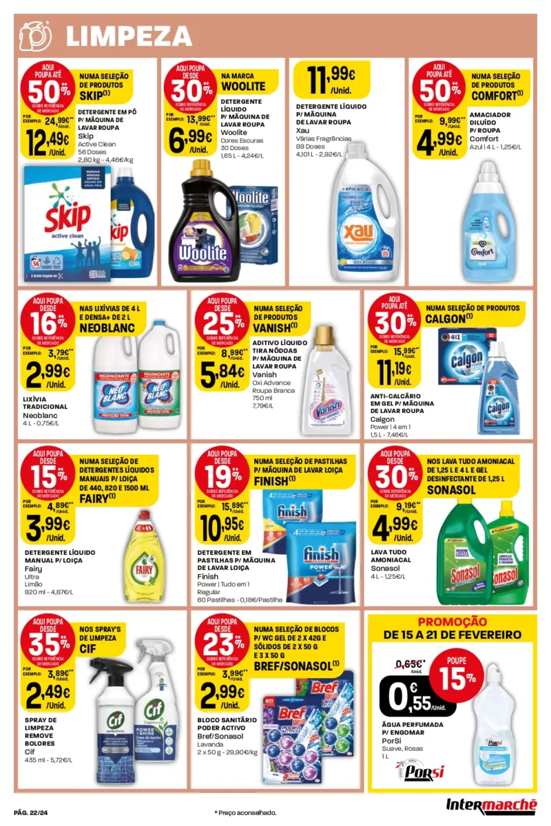 Antevis&atilde;o Folheto Intermarch&eacute; (15 a 21 fevereiro)