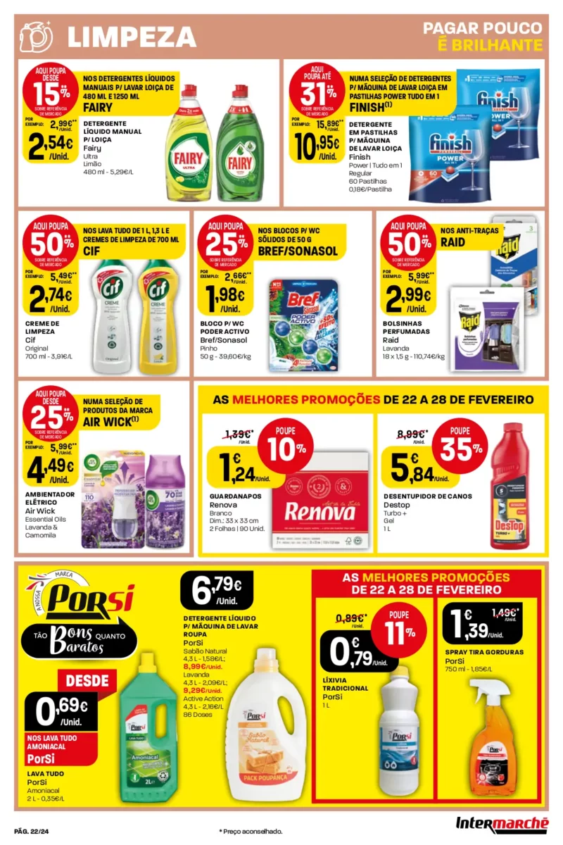 Antevis&atilde;o Folheto Intermarch&eacute; (22 a 28 fevereiro)