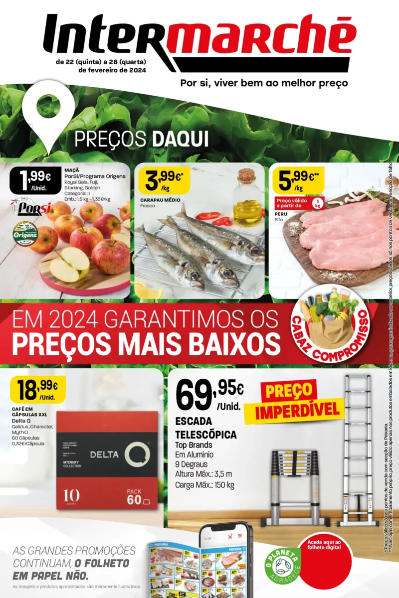 Antevis&atilde;o Folheto Intermarch&eacute; (22 a 28 fevereiro)