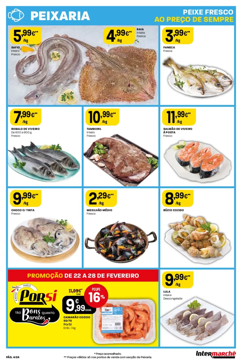 Antevis&atilde;o Folheto Intermarch&eacute; (22 a 28 fevereiro)