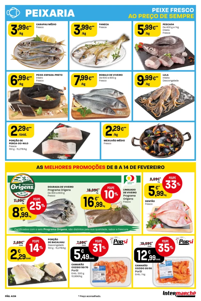 Antevis&atilde;o Folheto Intermarch&eacute; (8 a 14 fevereiro)