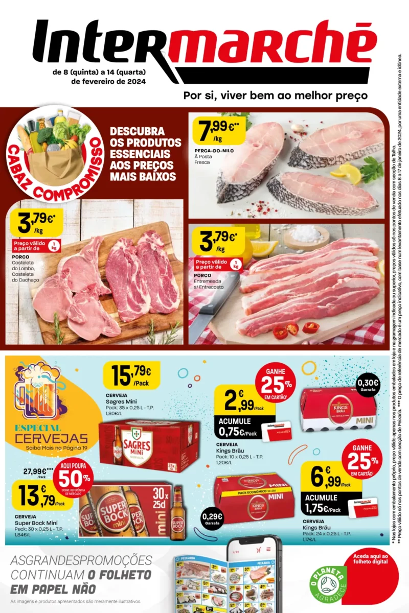 Antevis&atilde;o Folheto Intermarch&eacute; (8 a 14 fevereiro)