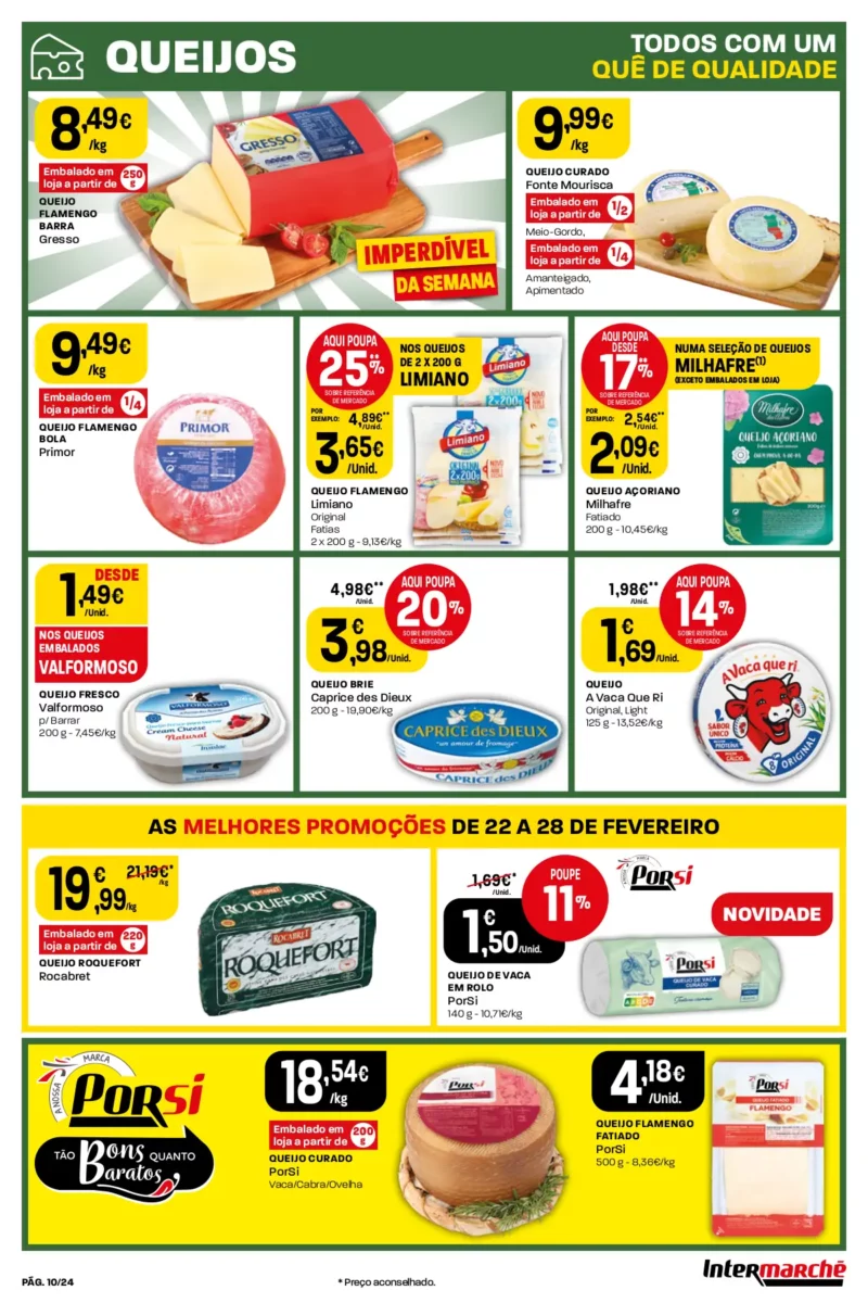 Antevis&atilde;o Folheto Intermarch&eacute; (22 a 28 fevereiro)