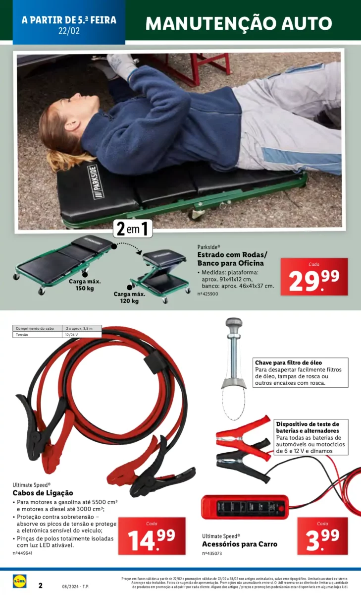 Antevis&atilde;o Folheto LiDL Novidades (a partir de 22 fevereiro)