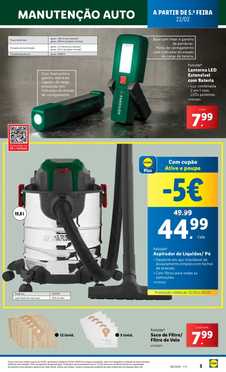 Antevis&atilde;o Folheto LiDL Novidades (a partir de 22 fevereiro)