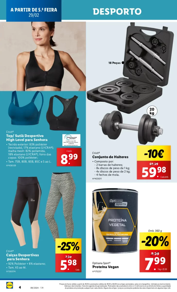 Antevis&atilde;o Folheto LiDL Novidades (a partir de 29 fevereiro)