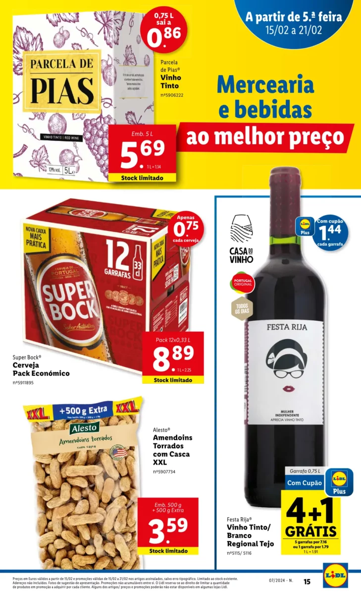 Antevis&atilde;o Folheto LiDL Novidades (a partir de 15 fevereiro)