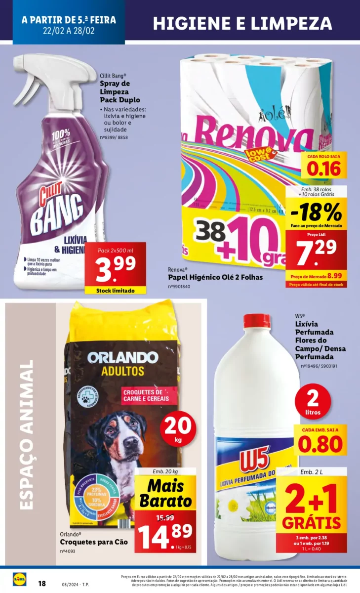 Antevis&atilde;o Folheto LiDL Novidades (a partir de 22 fevereiro)