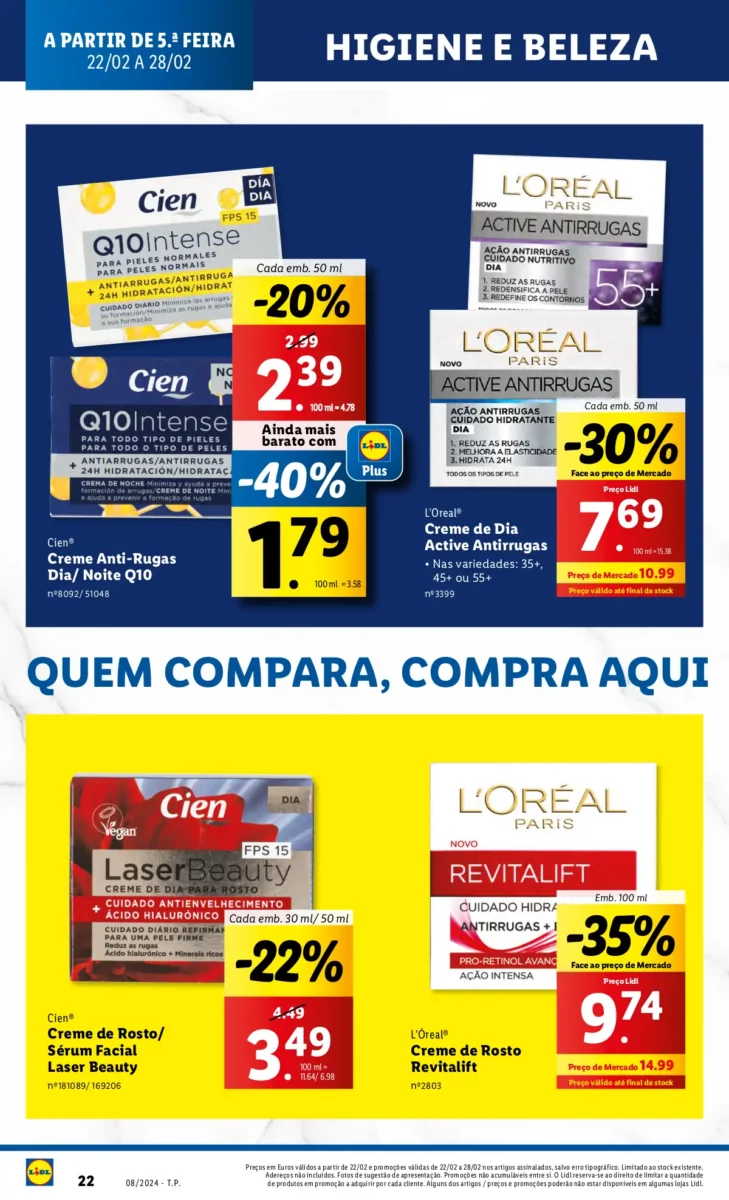 Antevis&atilde;o Folheto LiDL Novidades (a partir de 22 fevereiro)