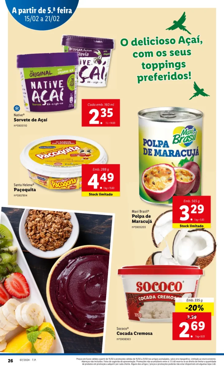 Antevis&atilde;o Folheto LiDL Novidades (a partir de 15 fevereiro)