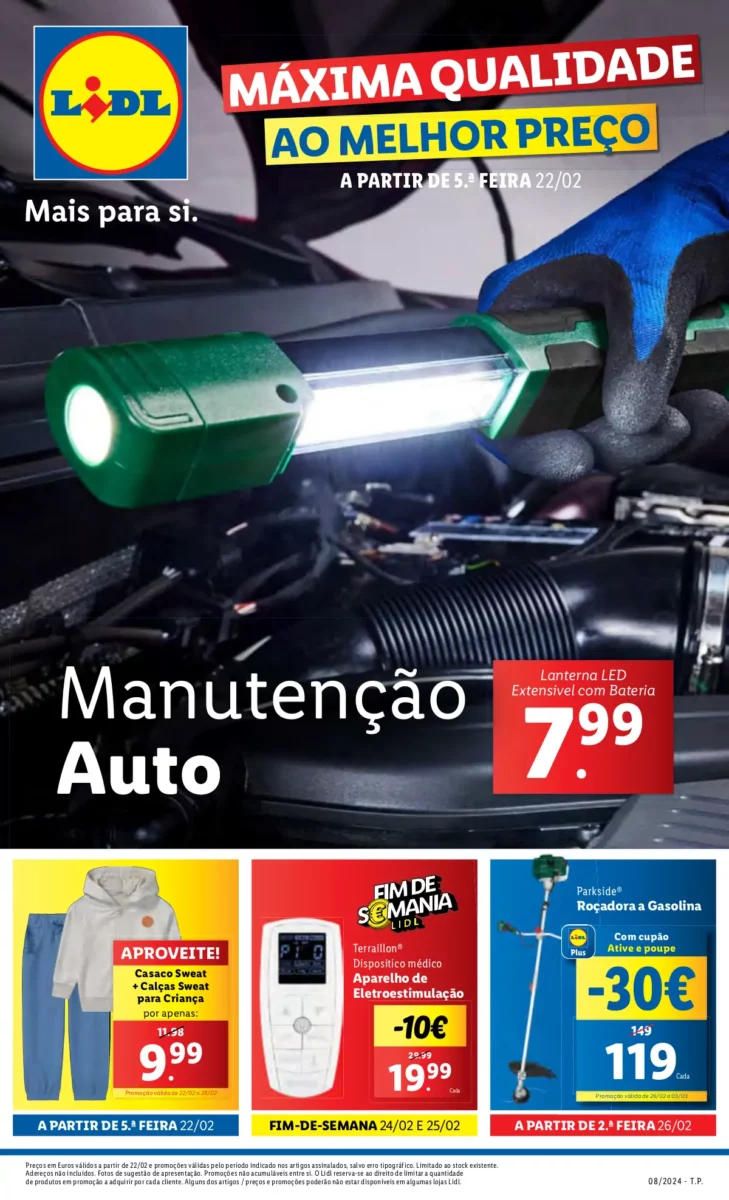 Antevis&atilde;o Folheto LiDL Novidades (a partir de 22 fevereiro)