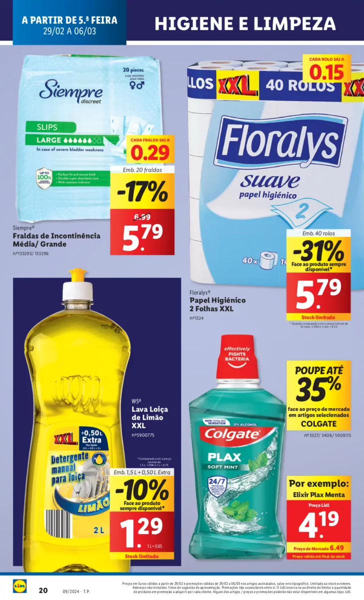 Antevis&atilde;o Folheto LiDL Promo&ccedil;&otilde;es (29 fevereiro a 6 mar&ccedil;o)