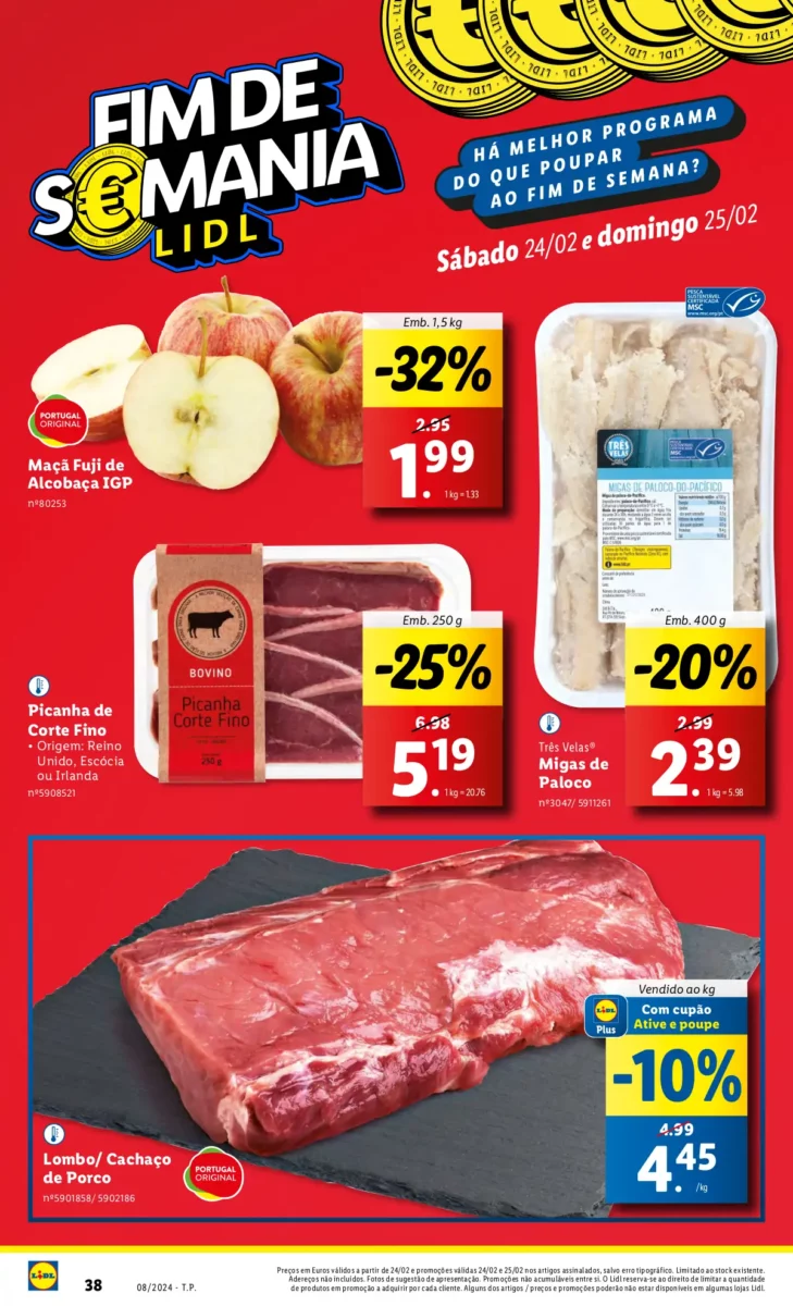 Antevis&atilde;o Folheto LiDL Fim-de-semana (24 e 25 fevereiro)