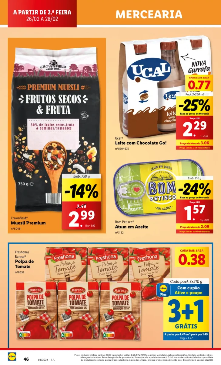 Antevis&atilde;o Folheto LiDL Promo&ccedil;&otilde;es (22 a 28 fevereiro)