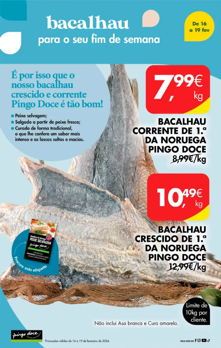 Antevis&atilde;o Folheto Pingo Doce fim-de-semana (16 a 19 fevereiro)