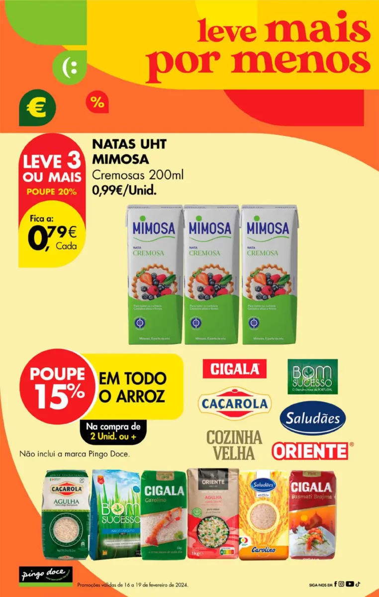 Antevis&atilde;o Folheto Pingo Doce fim-de-semana (16 a 19 fevereiro)