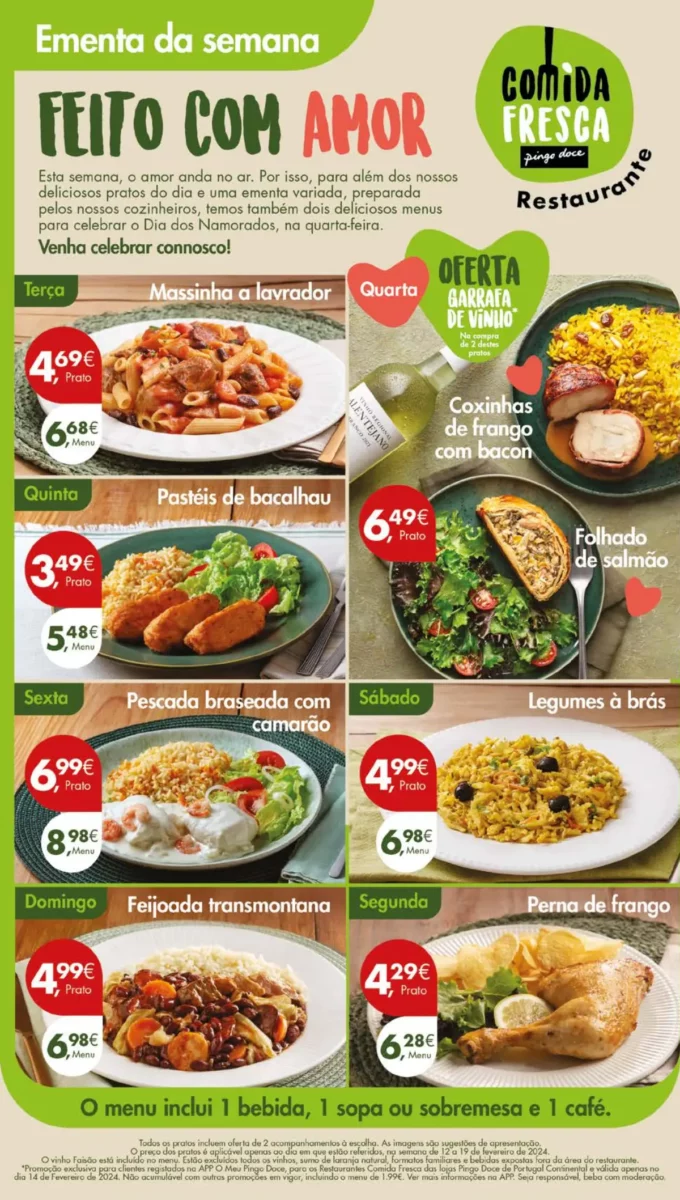 Antevis&atilde;o Folheto Pingo Doce (13 a 19 fevereiro)