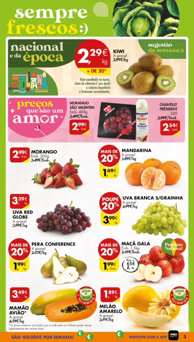 Antevis&atilde;o Folheto Pingo Doce (13 a 19 fevereiro)