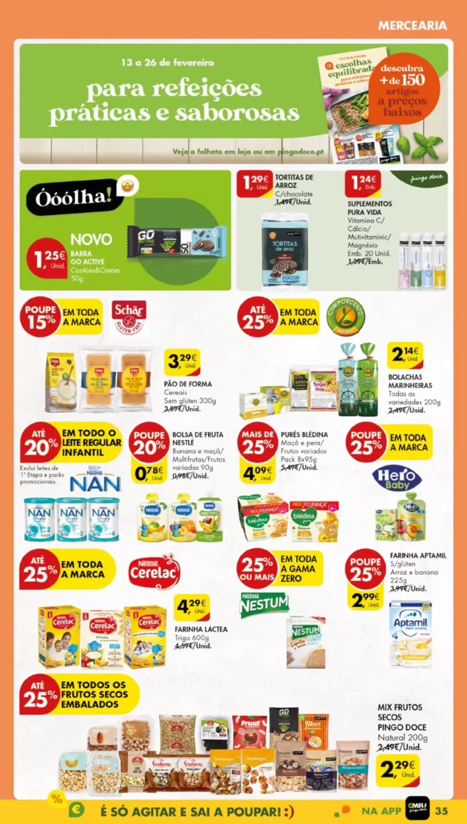 Antevis&atilde;o Folheto Pingo Doce (20 a 26 fevereiro)