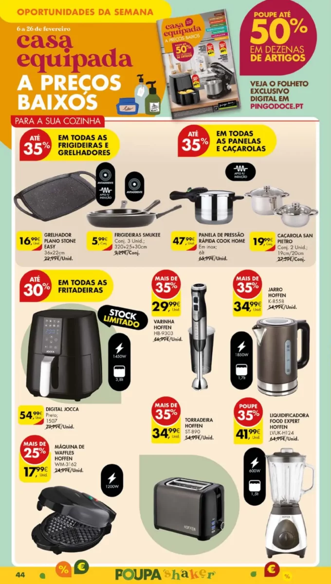 Antevis&atilde;o Folheto Pingo Doce (20 a 26 fevereiro)