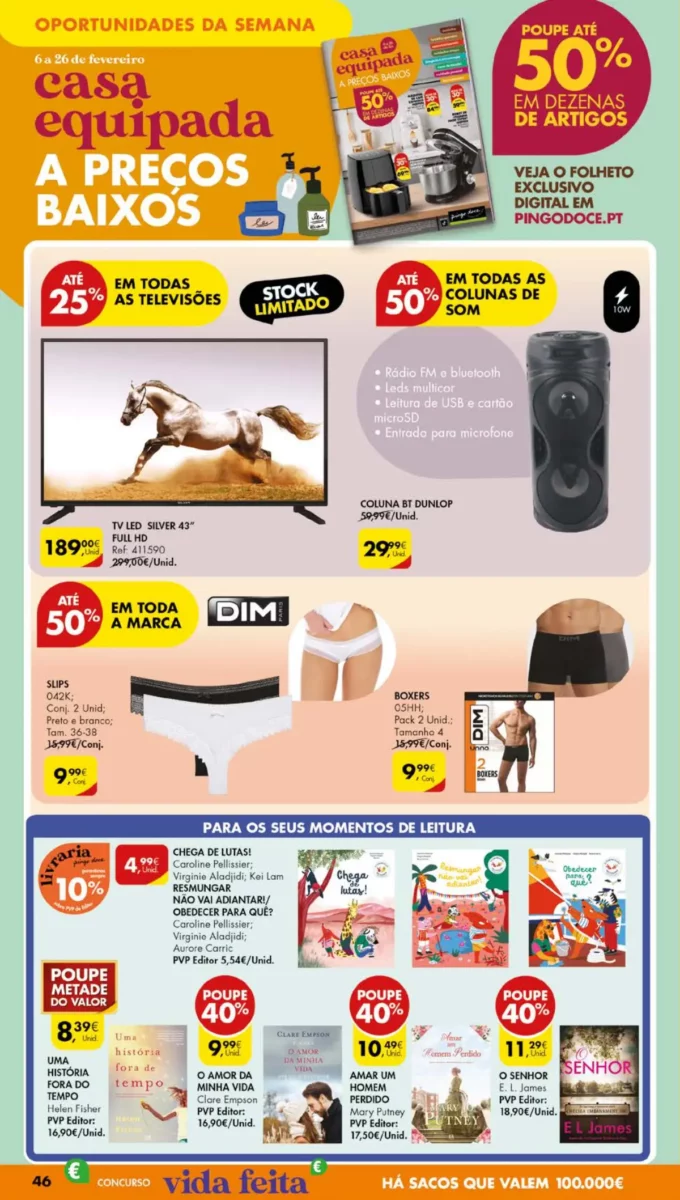 Antevis&atilde;o Folheto Pingo Doce (13 a 19 fevereiro)