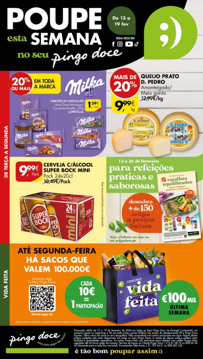 Antevis&atilde;o Folheto Pingo Doce (13 a 19 fevereiro)