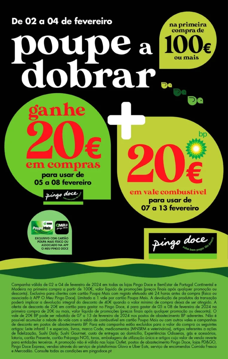 Antevis&atilde;o Folheto Pingo Doce fim-de-semana (2 a 5 fevereiro)