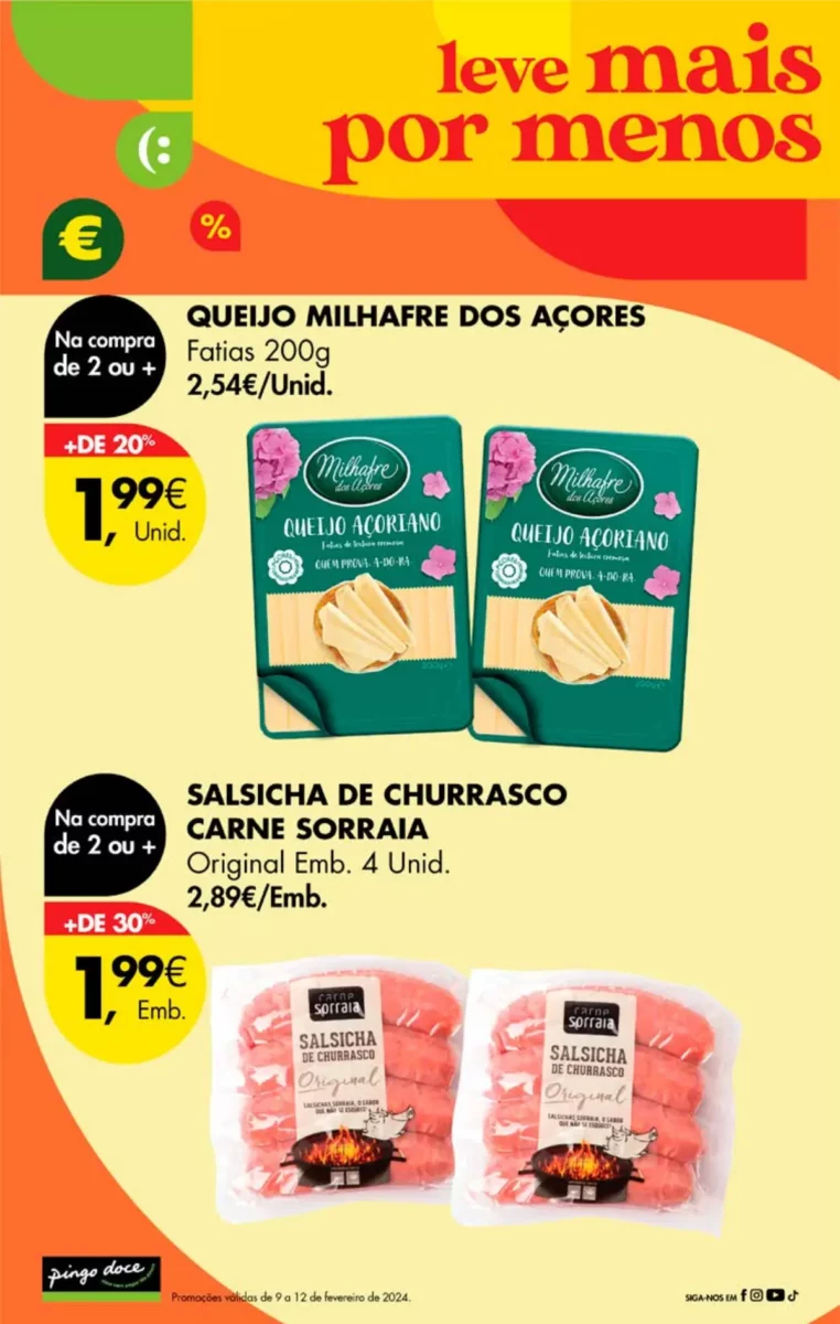 Antevis&atilde;o Folheto Pingo Doce fim-de-semana (9 a 12 fevereiro)