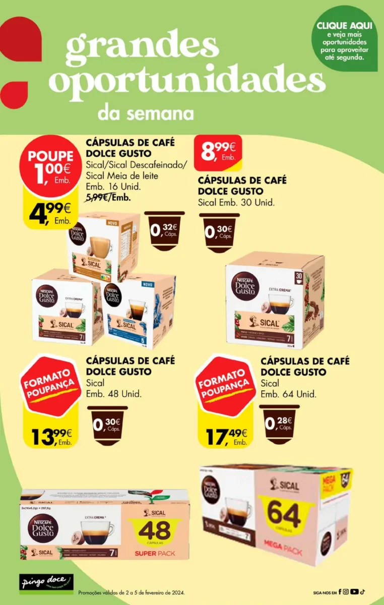 Antevis&atilde;o Folheto Pingo Doce fim-de-semana (2 a 5 fevereiro)