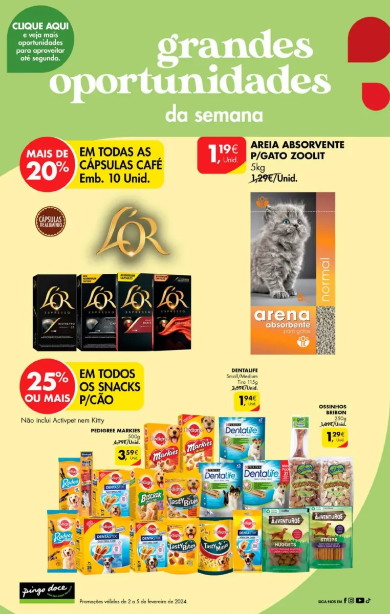 Antevis&atilde;o Folheto Pingo Doce fim-de-semana (2 a 5 fevereiro)