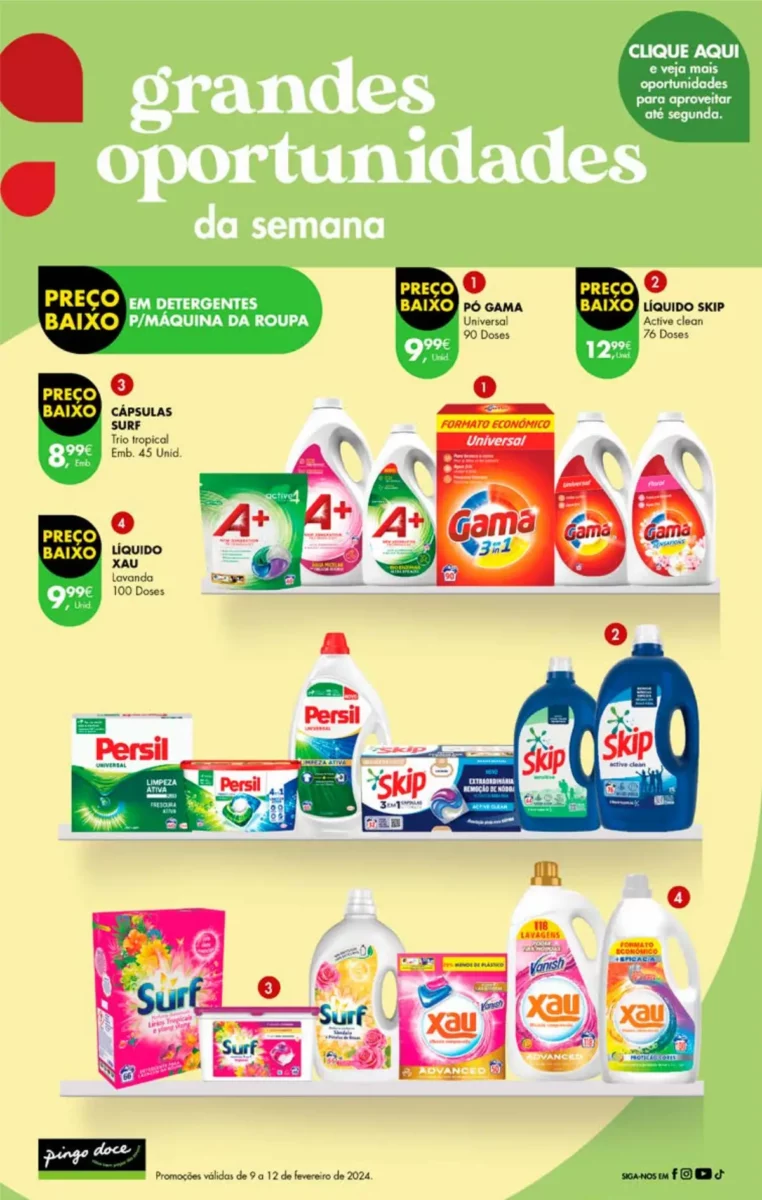 Antevis&atilde;o Folheto Pingo Doce fim-de-semana (9 a 12 fevereiro)