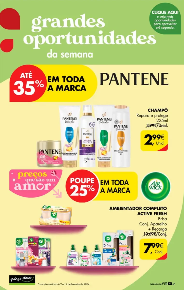 Antevis&atilde;o Folheto Pingo Doce fim-de-semana (9 a 12 fevereiro)