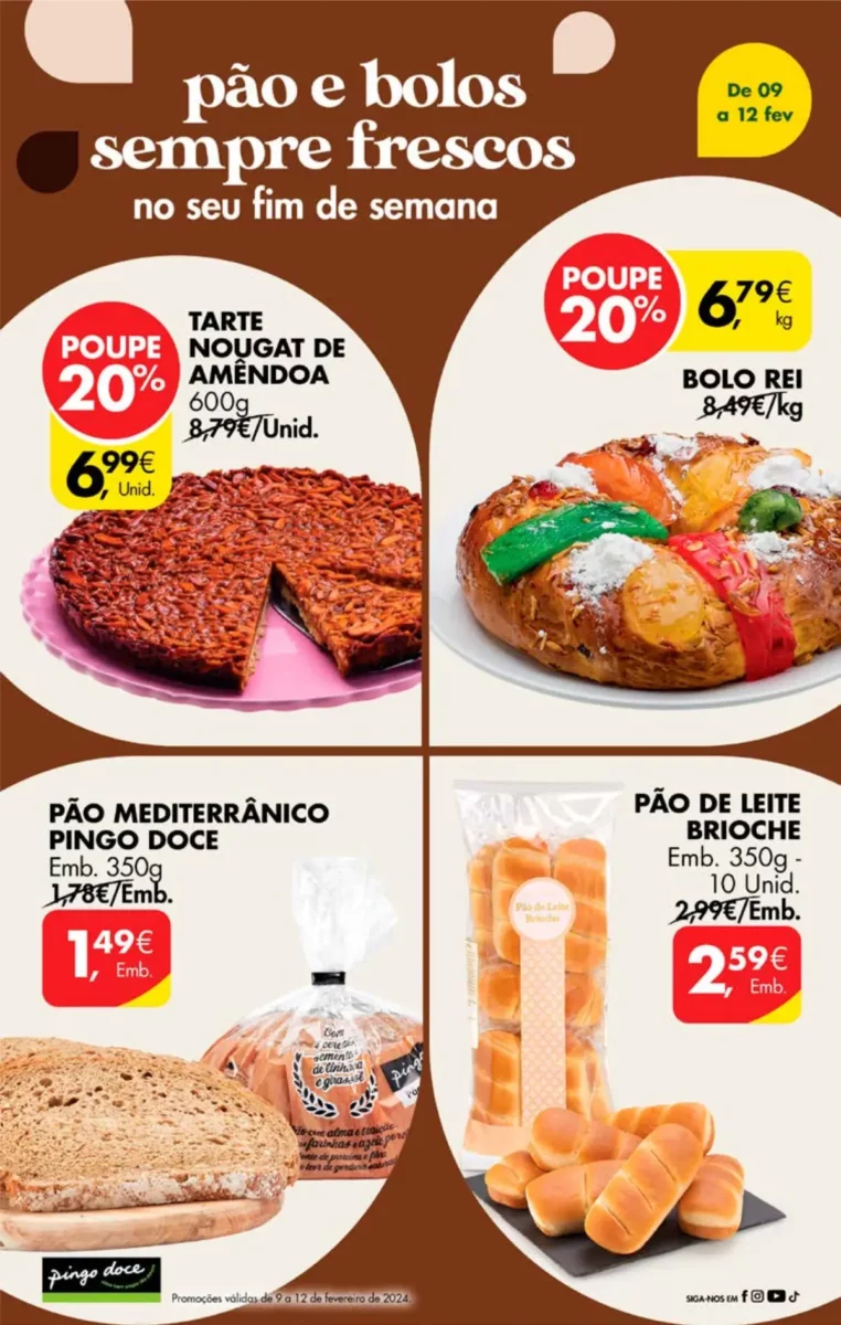 Antevis&atilde;o Folheto Pingo Doce fim-de-semana (9 a 12 fevereiro)