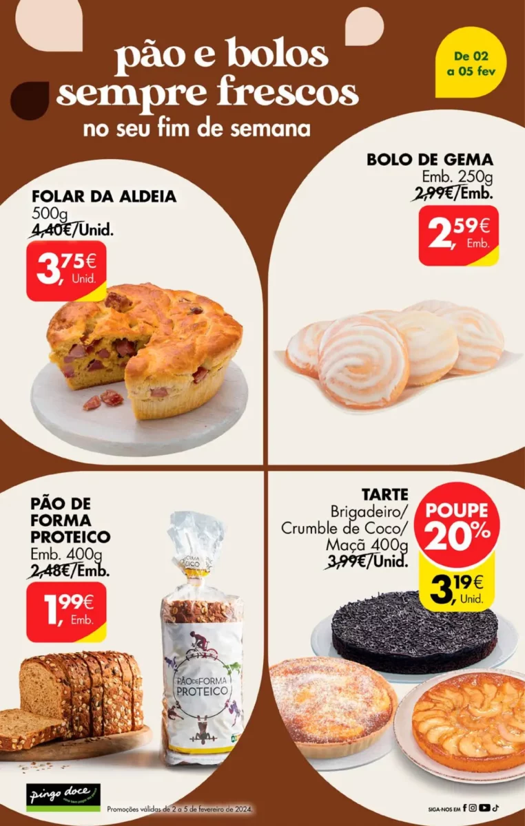 Antevis&atilde;o Folheto Pingo Doce fim-de-semana (2 a 5 fevereiro)